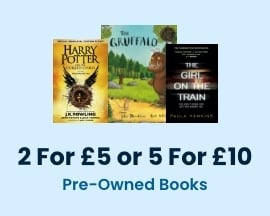 2 for £5 or 5 for £10 on Pre-Owned Books
