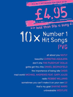 10 x number 1 hit songs PVG by