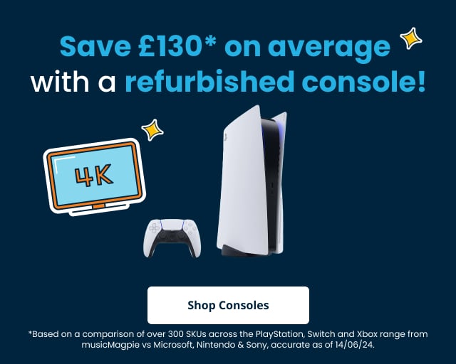 Save £130 on average with a Refurbished console