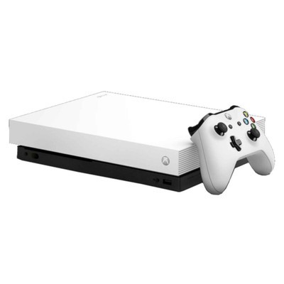 xbox one x white console
