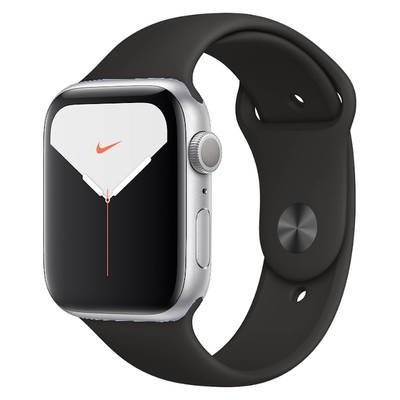 Apple Watch Nike+ Series 5 GPS+Cellular Silver Aluminium 44MM Black Sport  Band