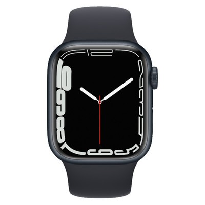 Apple Watch Series 7 GPS Midnight Aluminium 45MM Black Sport Band