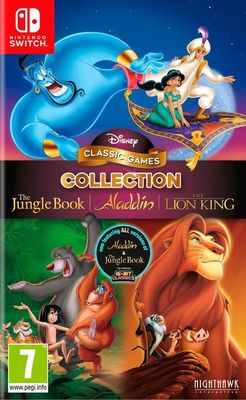 Disney Classic Games Collection: The Jungle Book, Aladdin, The Lion King Nintendo Switch Game - Used