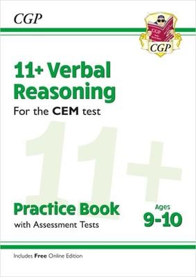 11+ CEM Verbal Reasoning Practice Book & Assessment Tests - Ages 9-10 (with Online Edition) - CGP Books - Paperback - Used