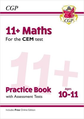 11+ CEM Maths Practice Book & Assessment Tests - Ages 10-11 (with Online Edition) - CGP Books - Paperback - Used