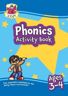 Phonics Activity Book for Ages 3-4 (Preschool) - CGP Books - Paperback - Used