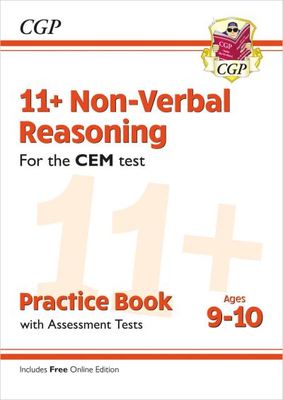 11+ CEM Non-Verbal Reasoning Practice Book & Assessment Tests - Ages 9-10 (with Online Edition) - CGP Books - Paperback - Used