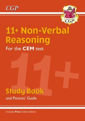 11+ CEM Non-Verbal Reasoning Study Book (with Parents' Guide & Online Edition) - CGP Books - Paperback - Used