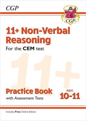 11+ CEM Non-Verbal Reasoning Practice Book & Assessment Tests - Ages 10-11 (with Online Edition) - CGP Books - Paperback - Used